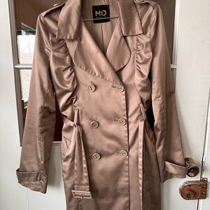 Morgan de Toi Satin Finish Trench Coat